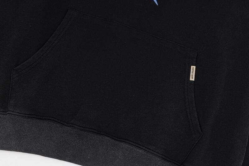 REPRESENT PIT CREW BLACK HOODIE