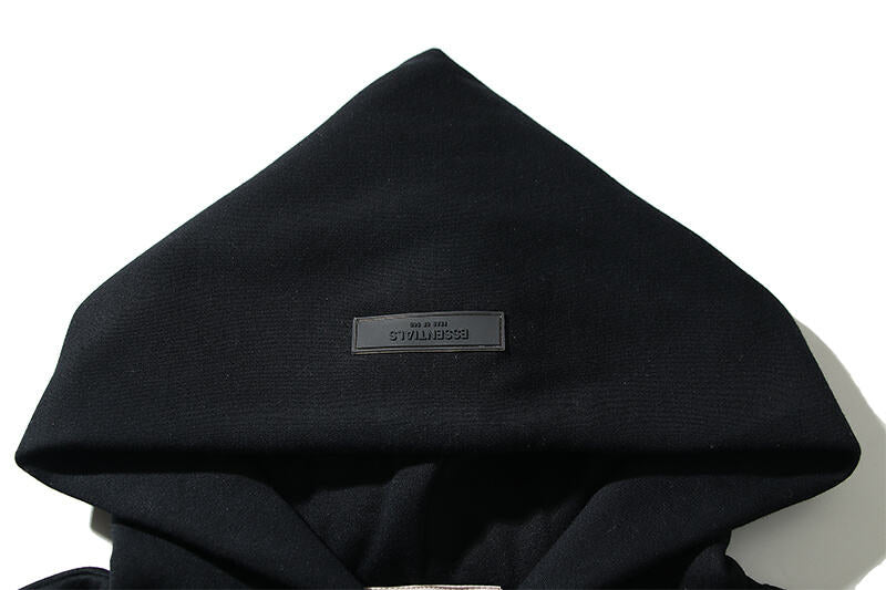 FEAR OF GODS ESSENTIALS SS22 HOODIE BLACK