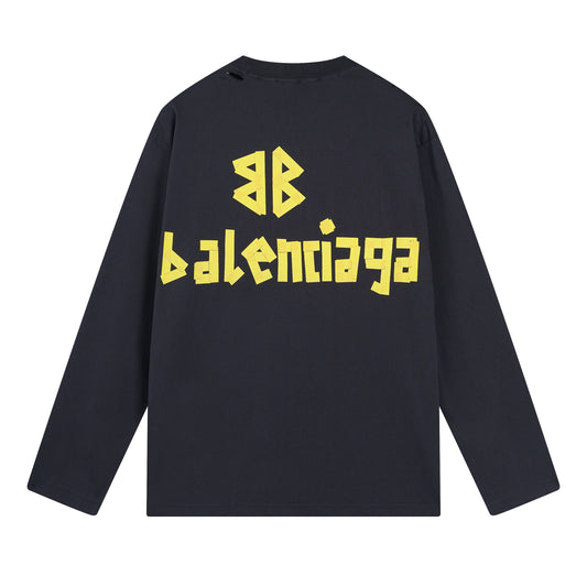 BALENCIAGA LONG SLEEVE TAPE T-SHIRT