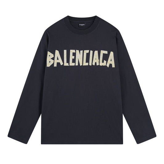 BALENCIAGA LONG SLEEVE TAPE T-SHIRT