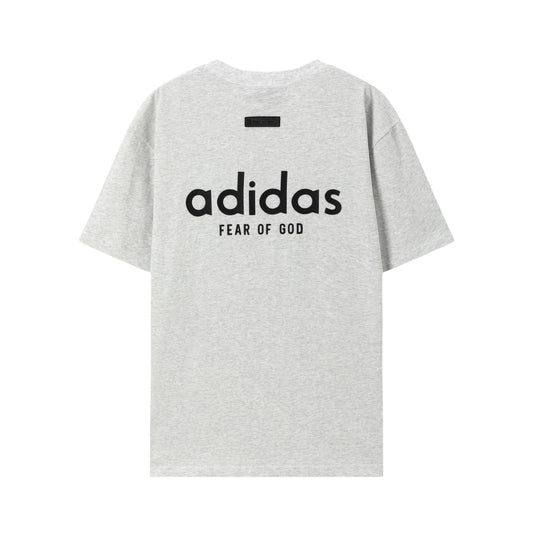FEAR OF GODS ESSENTIALS X ADIDAS GREY TEE