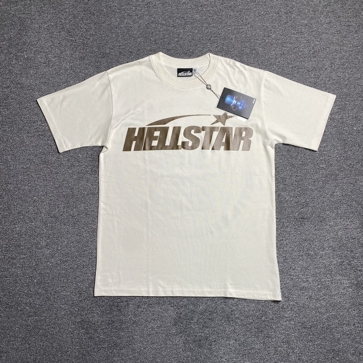 HELLSTAR CLASIC GEL PRINT BROWN T-SHIRT