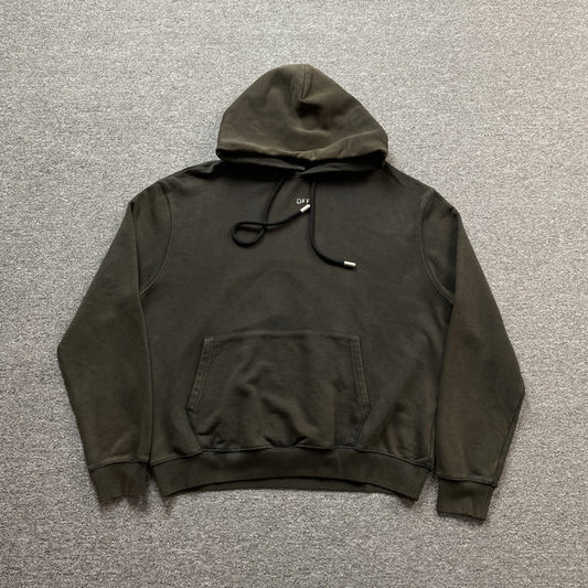 OFF WHITE CARAVAGGIO PRINT HOODIE BLACK