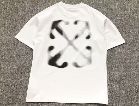 OFF WHITE SPRAY ARROW WHITE T-SHIRT