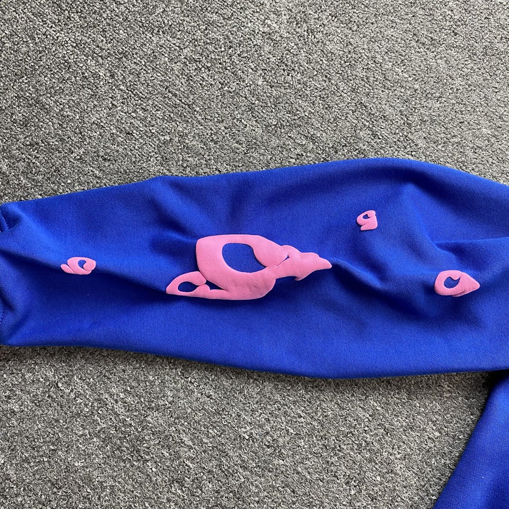 SP5DER BELUGA HEATHER BLUE HOODIE