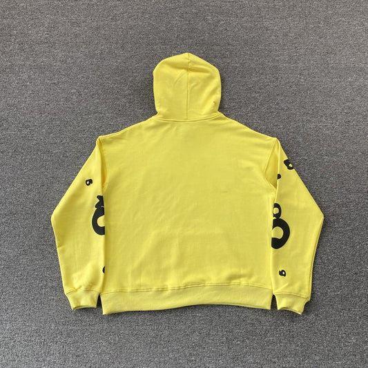 SP5DER BELUGA HEATHER YELLOW HOODIE