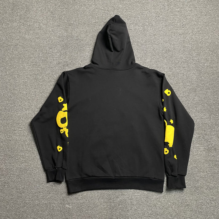 SP5DER BELUGA ONYX YELLOW HOODIE
