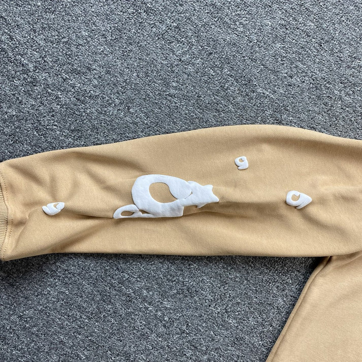 SP5DER BELUGA HEATHER SAND HOODIE