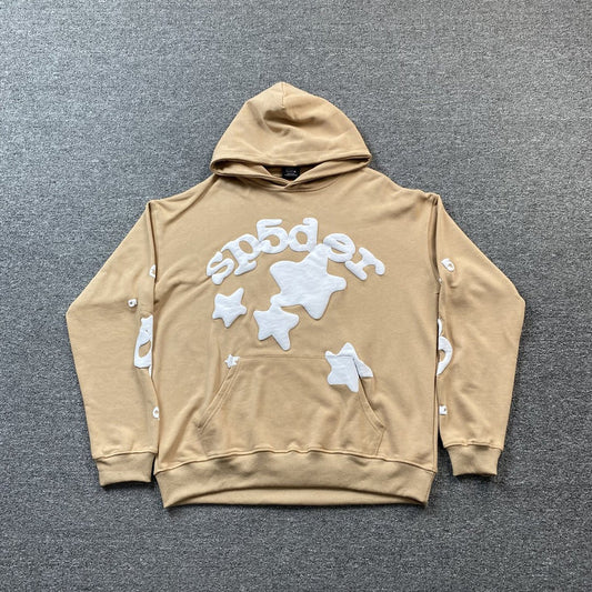 SP5DER BELUGA HEATHER SAND HOODIE
