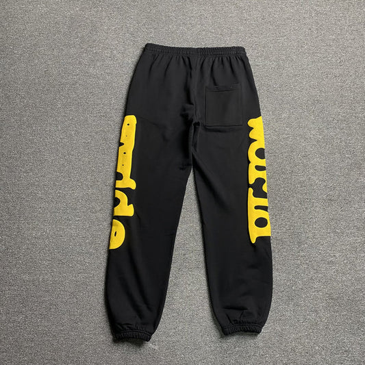 SP5DER BELUGA ONYX YELLOW PANTS