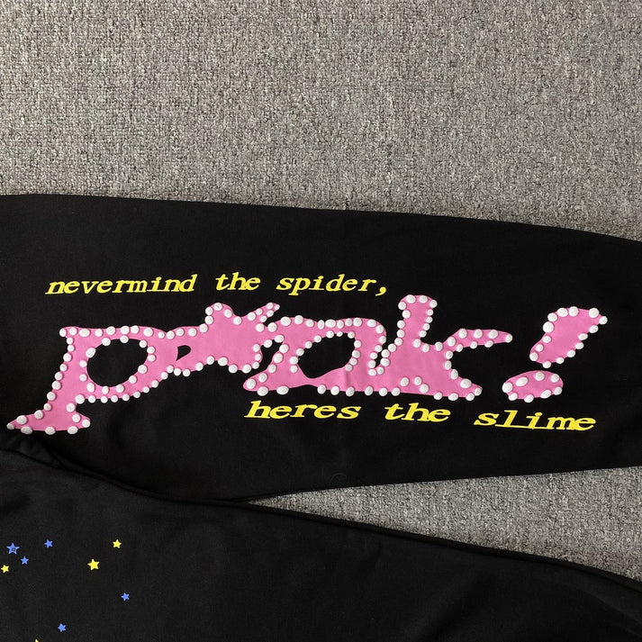 SP5DER PINK BLACK PANTS