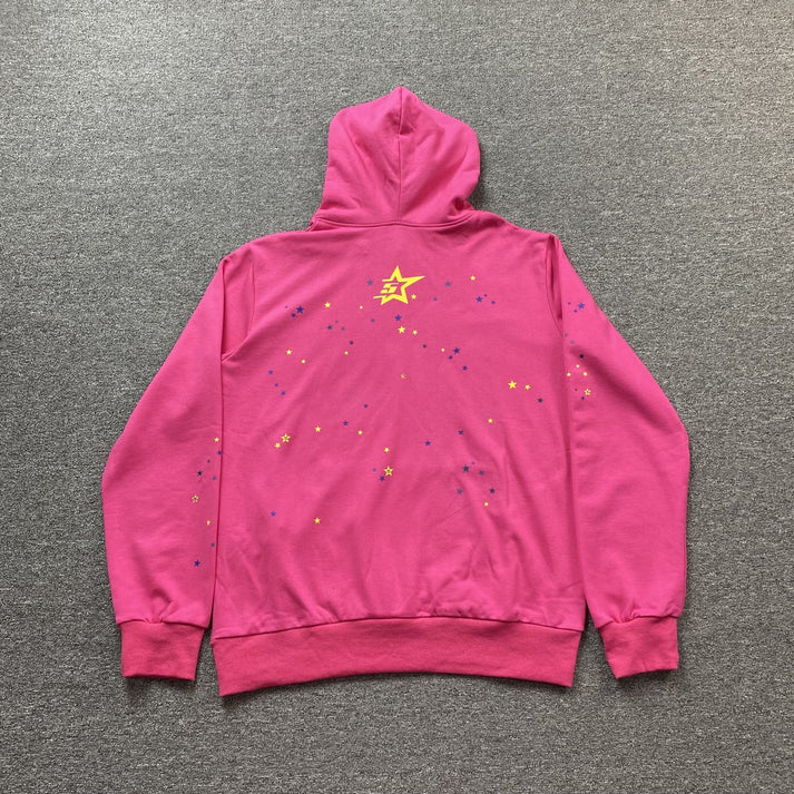 SP5DER PINK V2 PINK HOODIE