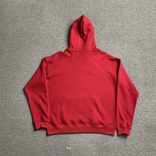 SP5DER WEB RED AND ORANGE HOODIE