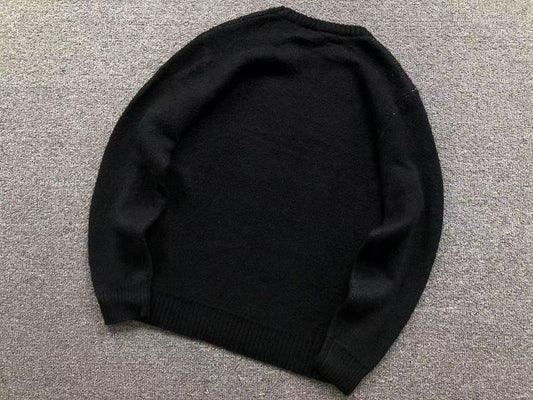 STUSSY WHITE DICE BLACK SWEATER