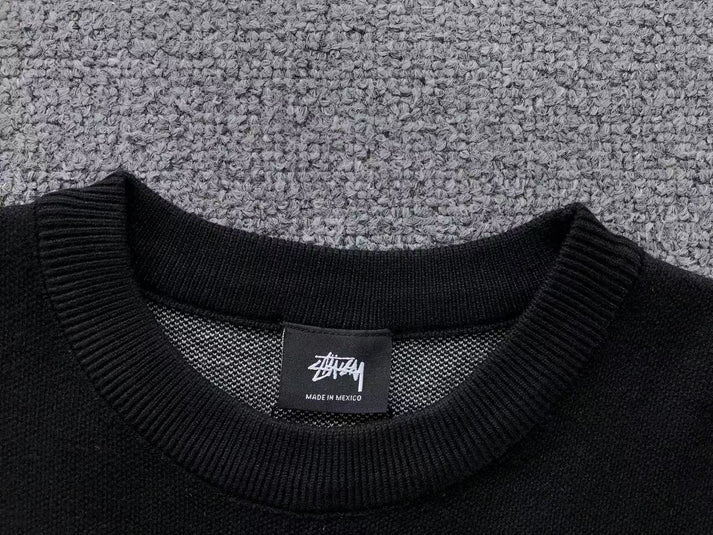 STUSSY STOCK BLACK SWEATER
