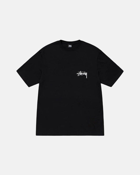 STUSSY RED DICE BLACK T-SHIRT