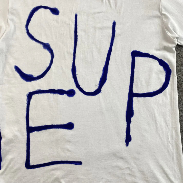 SUPREME PAINTED WHITE T-SHIRT