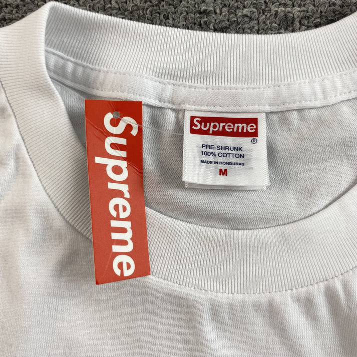 SUPREME PAINTED WHITE T-SHIRT