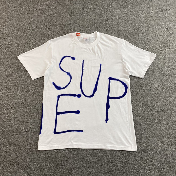 SUPREME PAINTED WHITE T-SHIRT