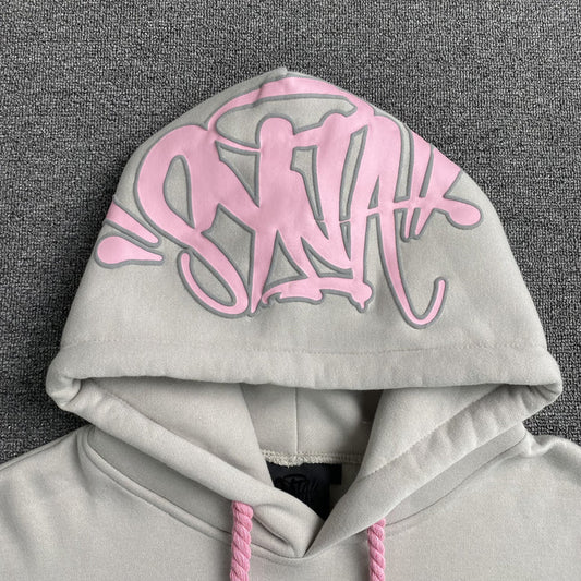 SYNA WORLD SYNA LOGO HOODIE GREY PINK