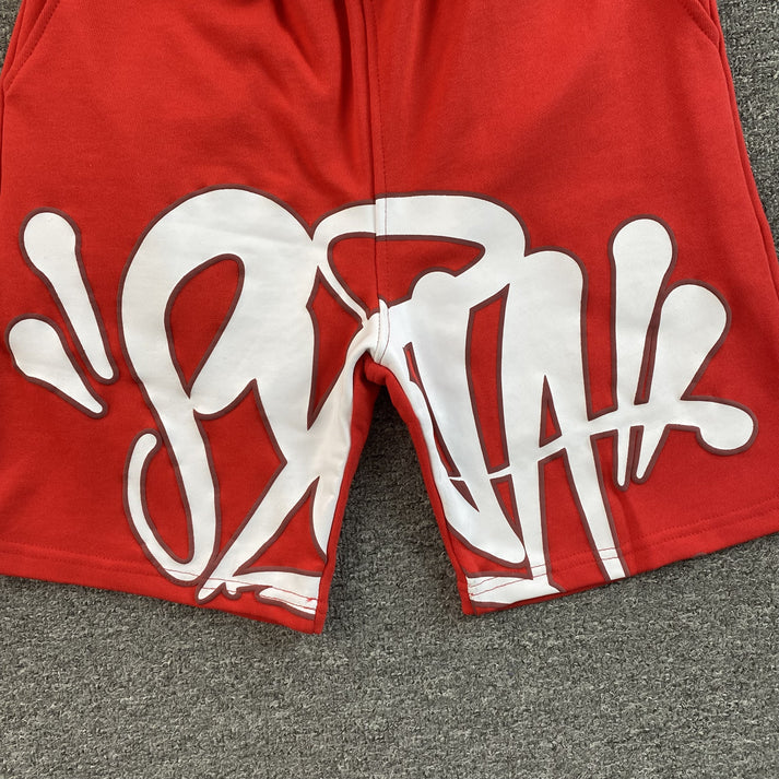 SYNA WORLD SYNA LOGO RED SHORTS
