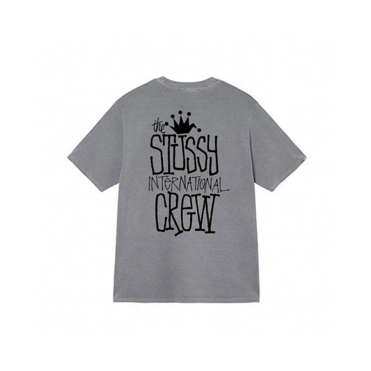 STUSSY THE CREW GREY  T-SHIRT