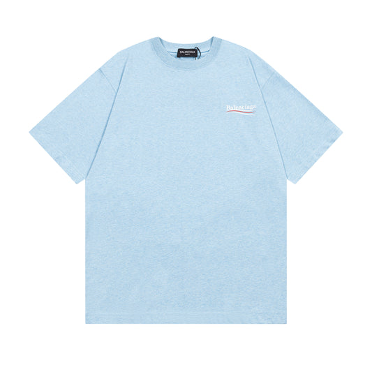 BALENCIAGA BASIC LINE BABY BLUE T-SHIRT