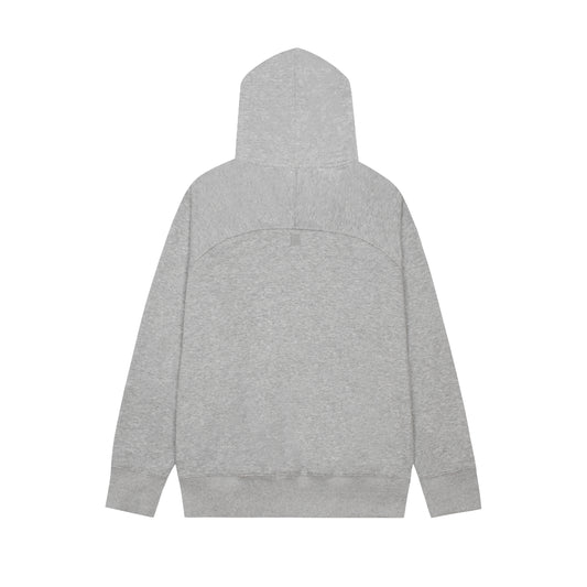 AMI PARIS ZIP GREY HOODIE