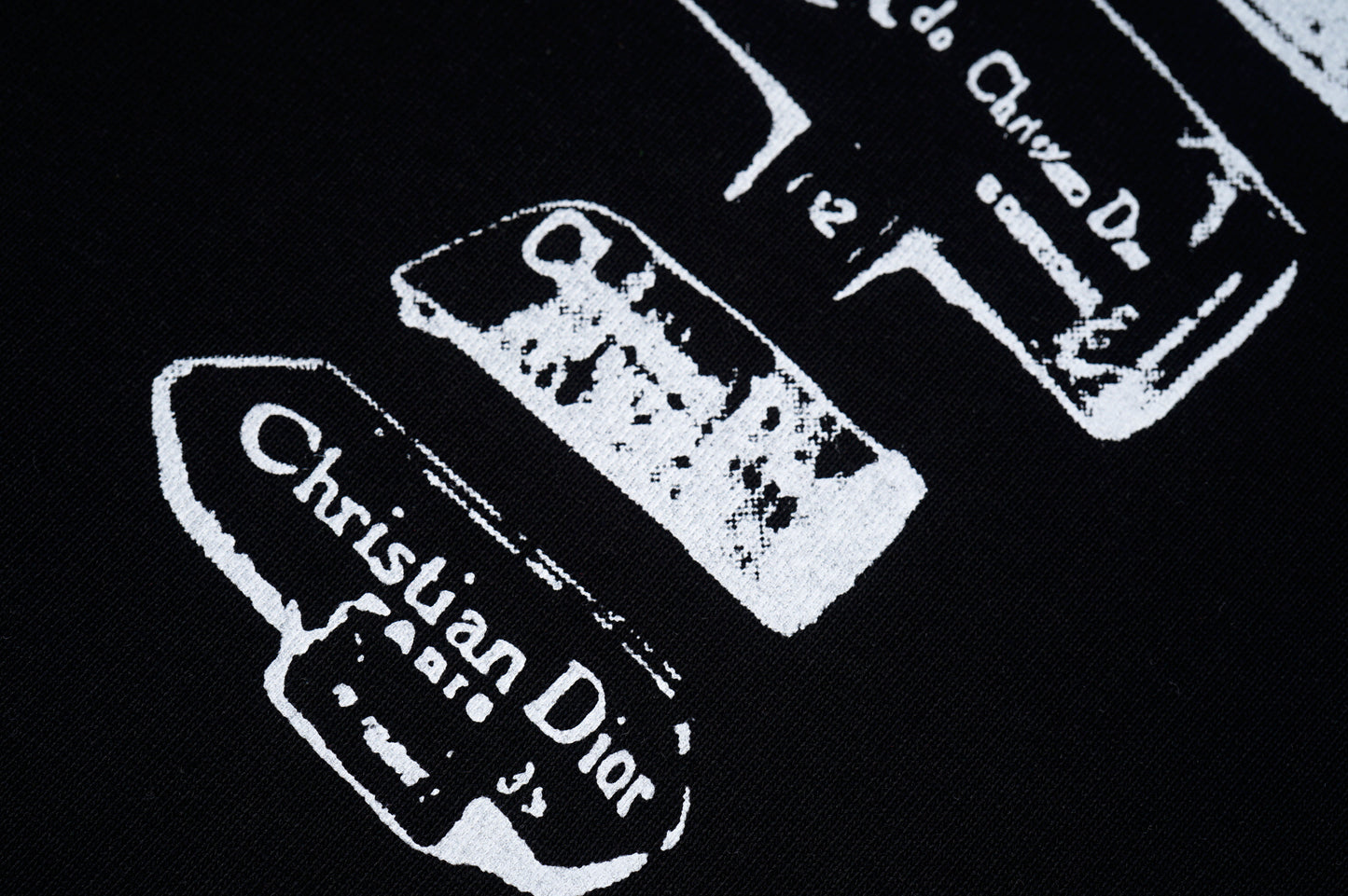 DIOR SADDLE CARD BLACK T-SHIRT