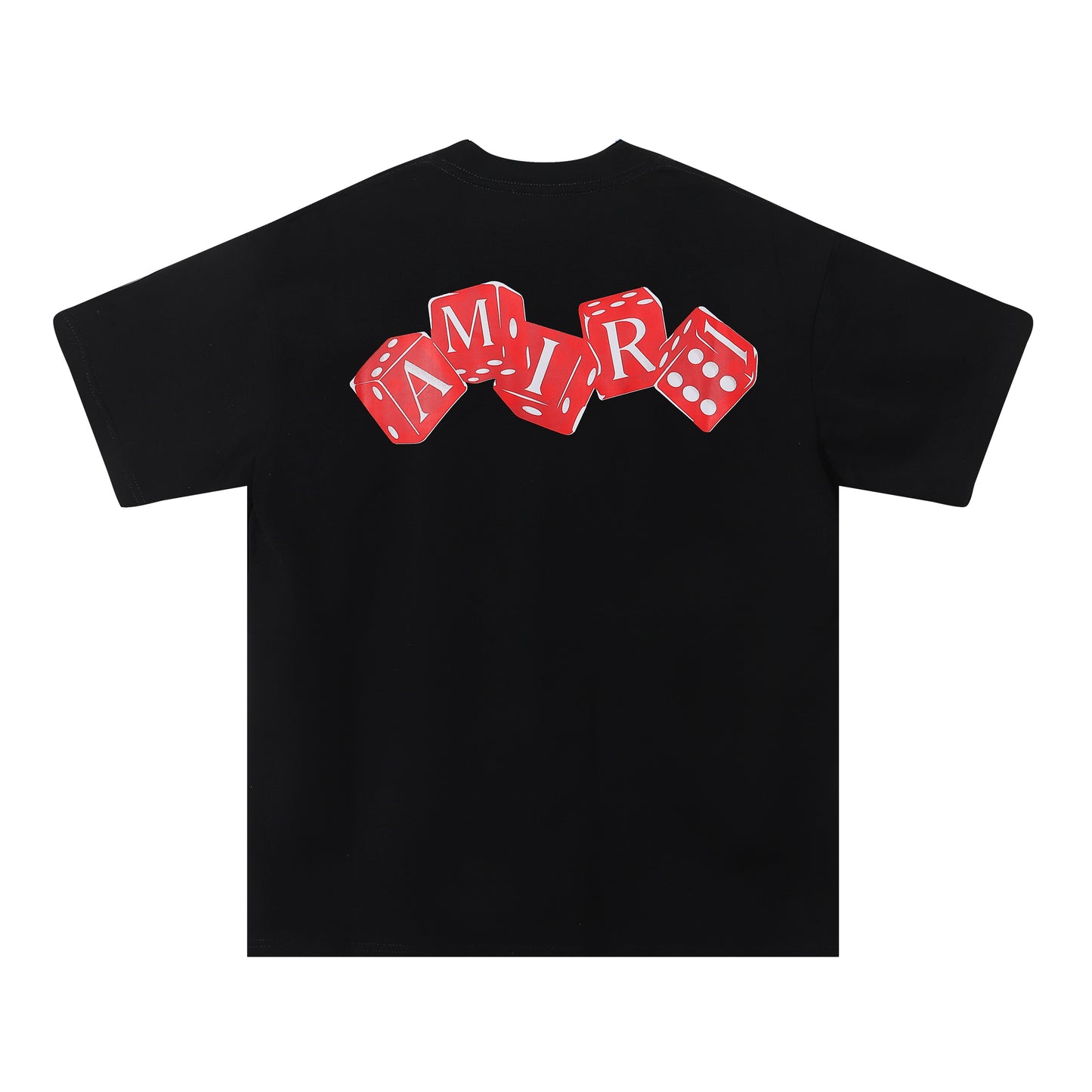 AMIRI RED DICE BLACK T-SHIRT