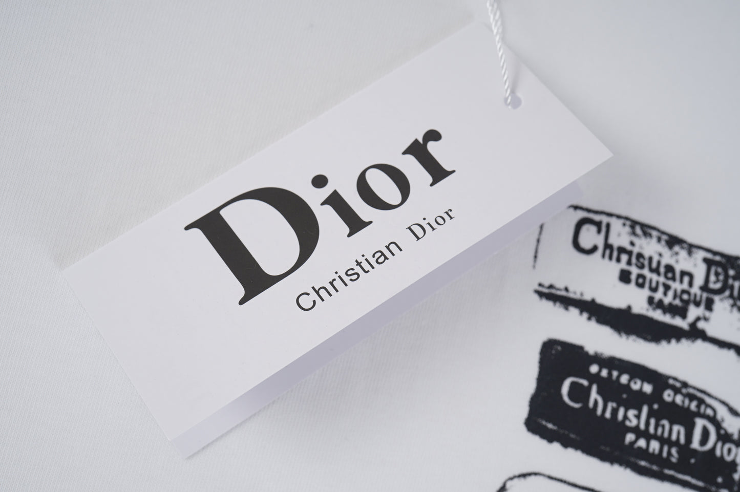 DIOR SADDLE CARD WHITE T-SHIRT