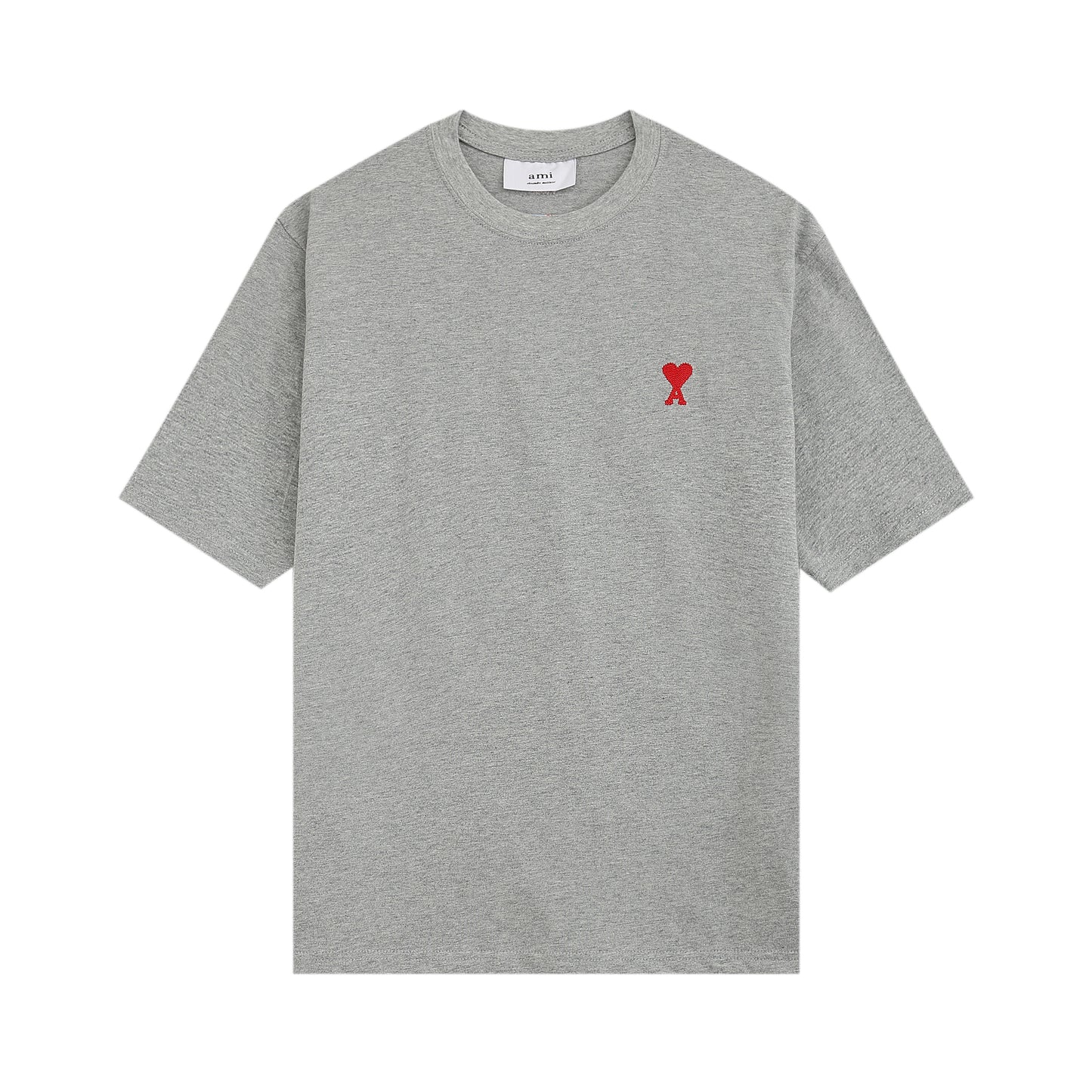 AMI PARIS BASIC GREY T-SHIRT