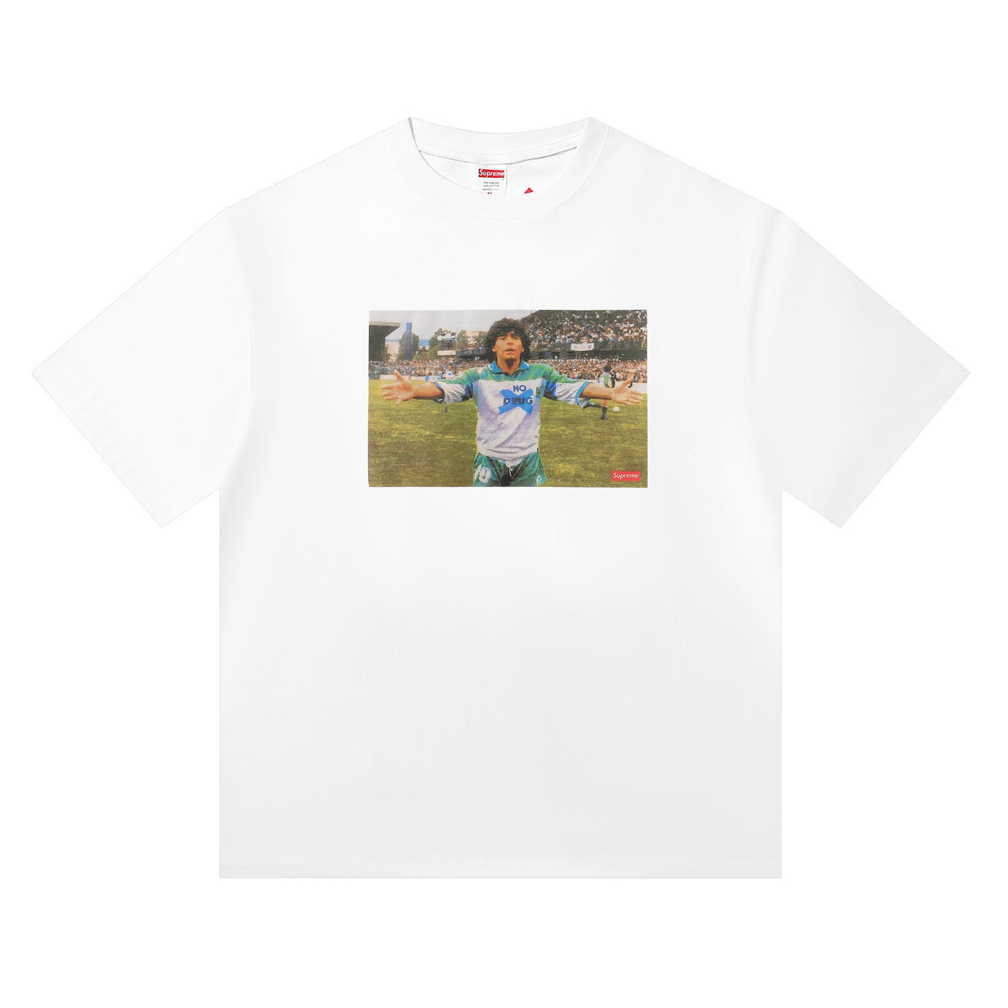 SUPREME MARADONA WHITE T-SHIRT