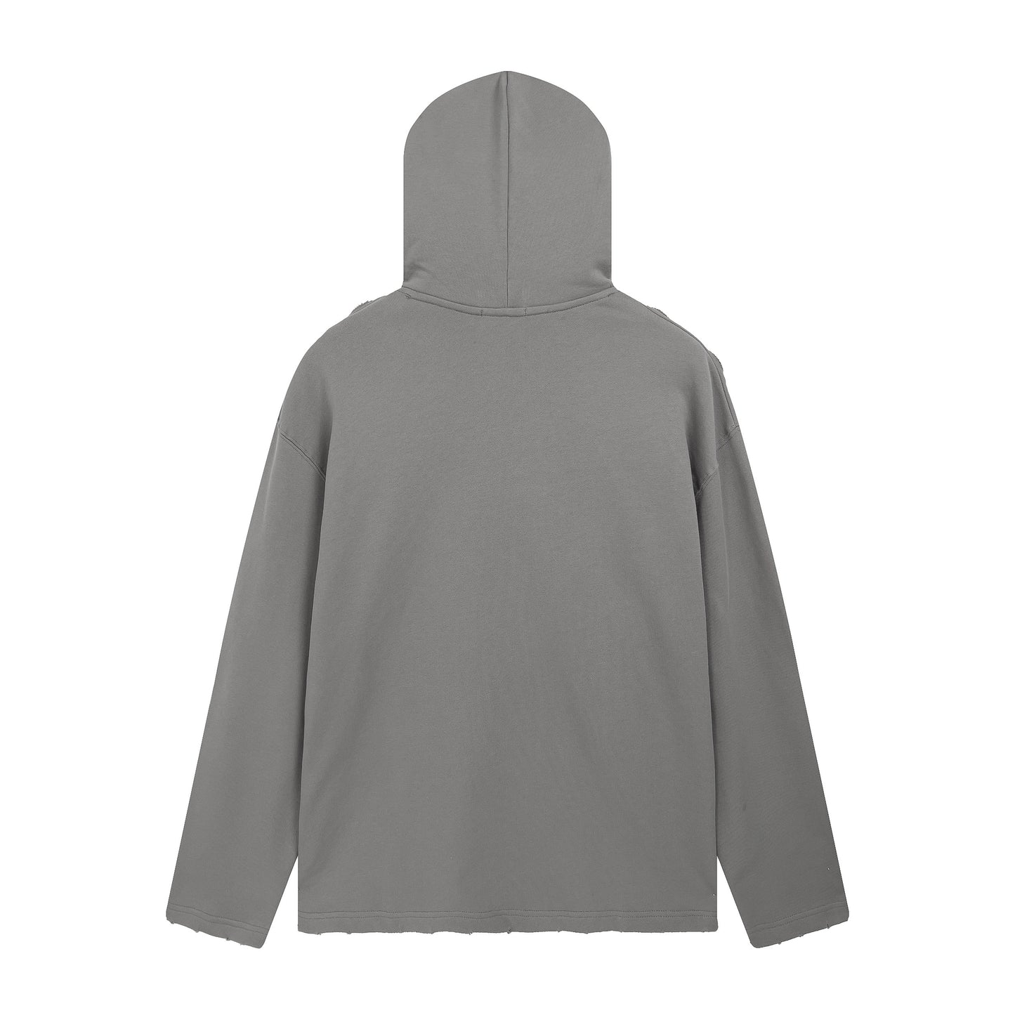 BALENCIAGA EXTRA LARGE PIXEL LOGO GREY HOODIE