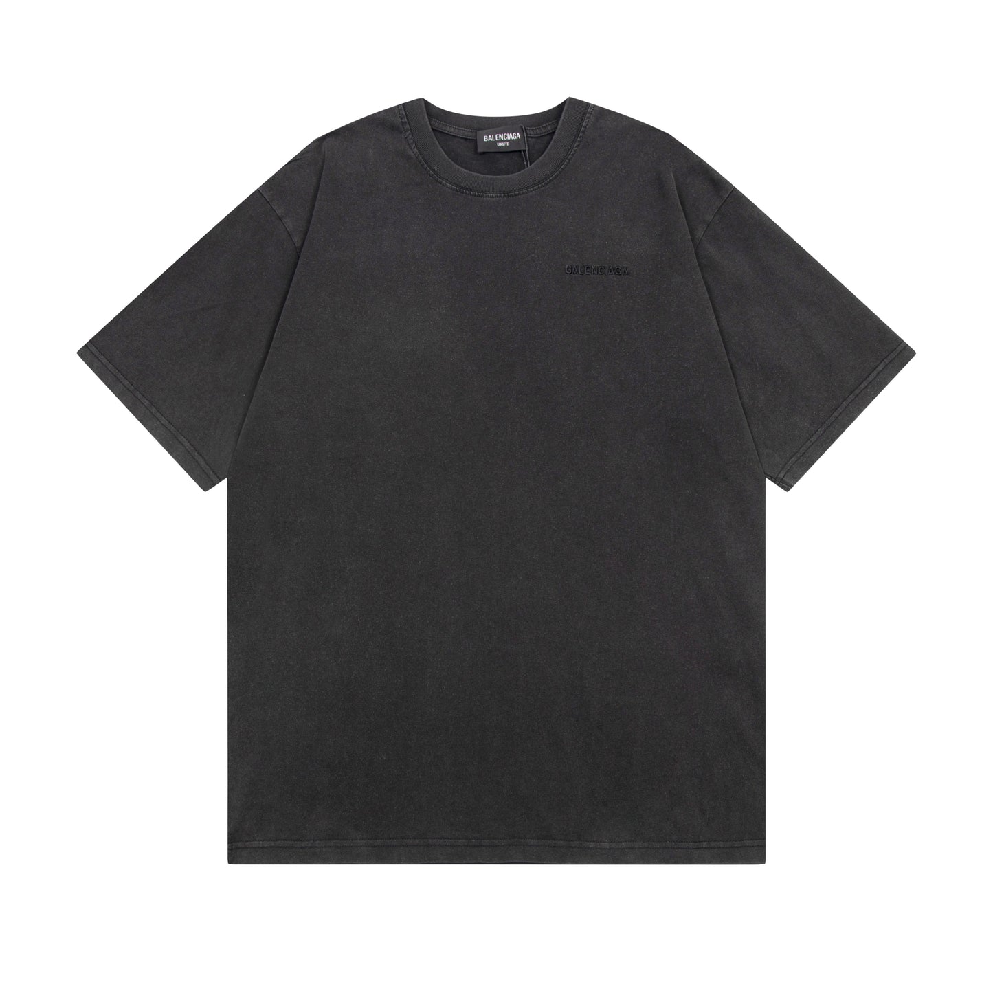 BALENCIAGA BASIC WASHED BLACK T-SHIRT