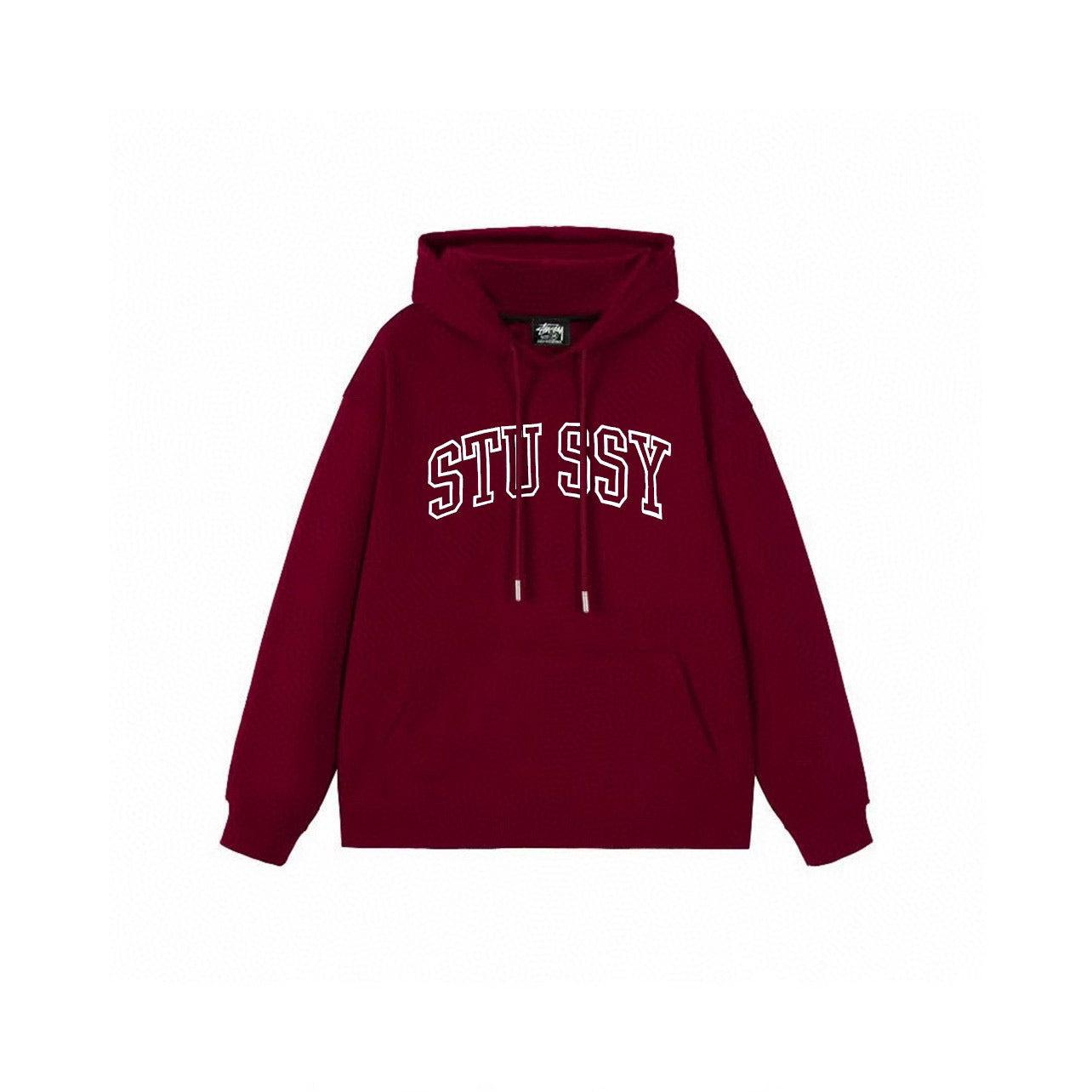 STUSSY ARCH RED HOODIE