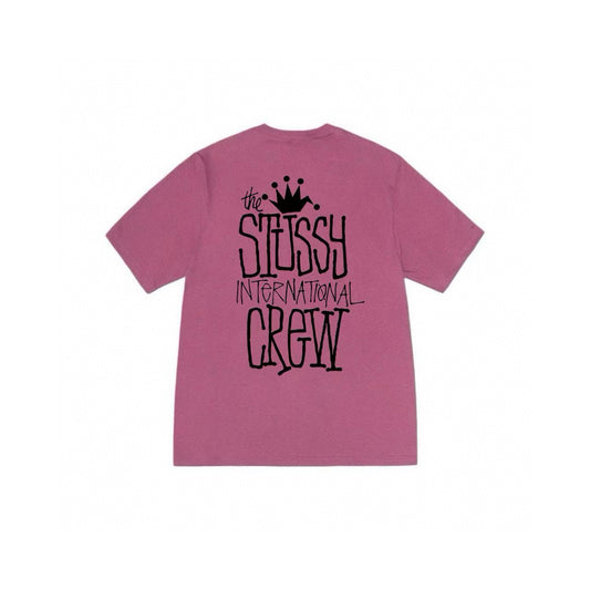 STUSSY THE CREW PINK T-SHIRT