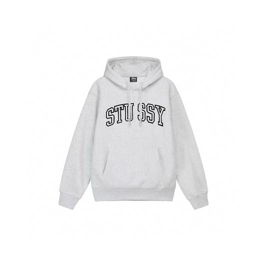 STUSSY ARCH GREY HOODIE