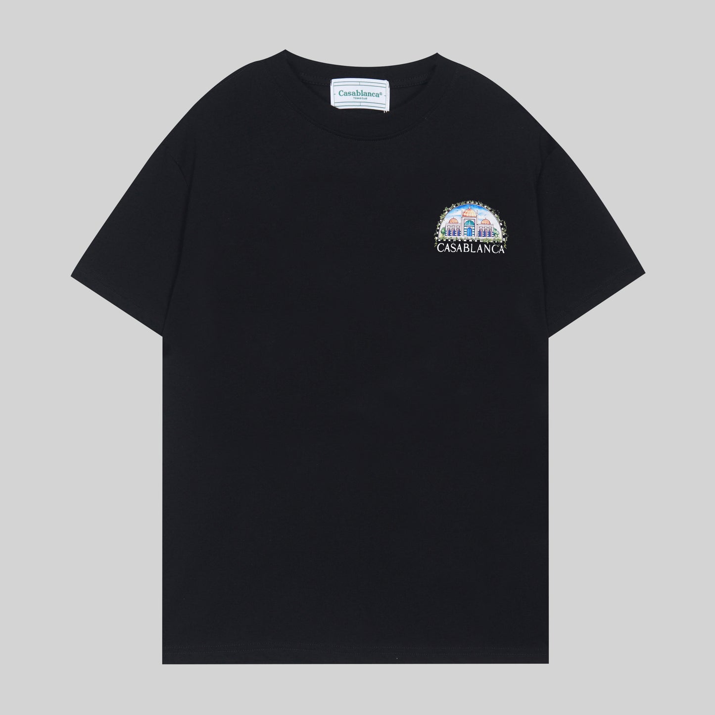CASABLANCA VUE DE DAMAS BLACK T-SHIRT