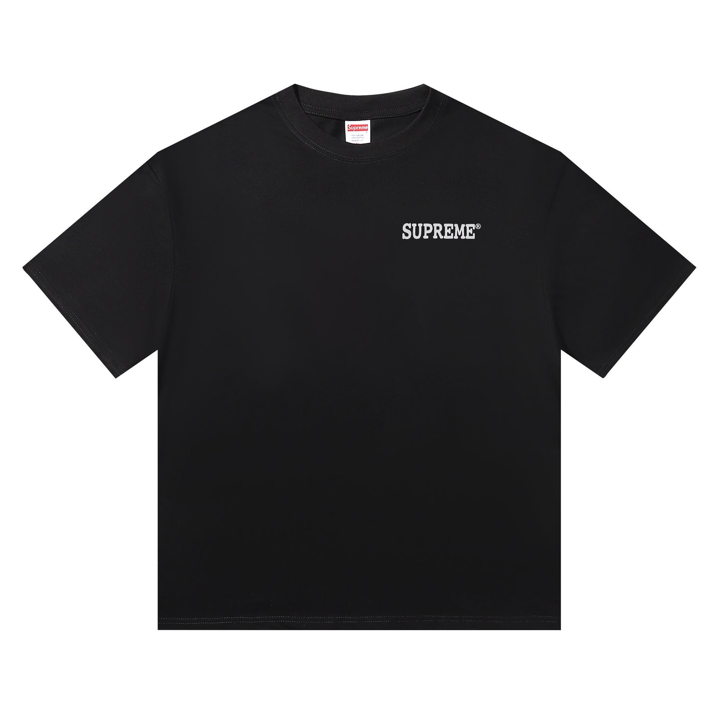 SUPREME PATCHWORK BLACK T-SHIRT