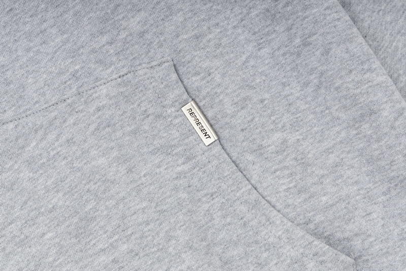 REPRESENT 247 GREY HOODIE