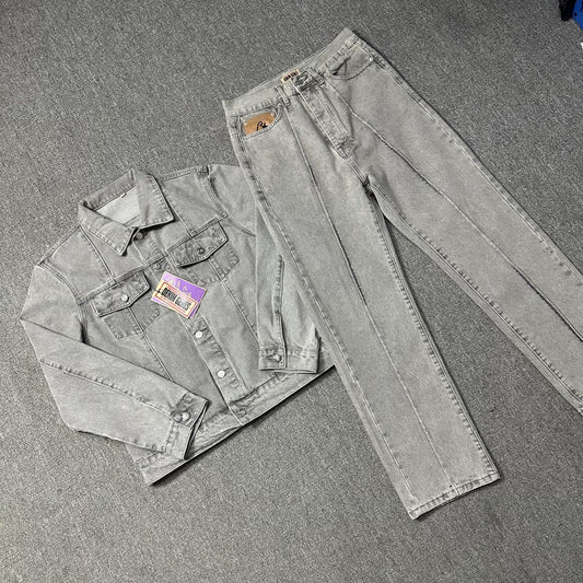 CORTEIZ GREY JEAN TRACKSUIT