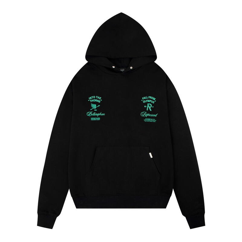REPRESENT OLYMPUS BLACK HOODIE