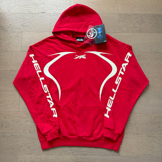 HELLSTAR WARM UP RED HOODIE