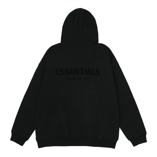 FEAR OF GODS ESSENTIALS SS22 HOODIE BLACK