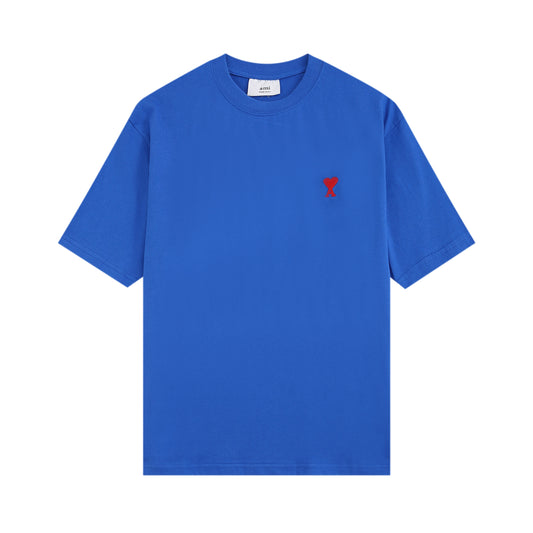 AMI PARIS BASIC BLUE T-SHIRT