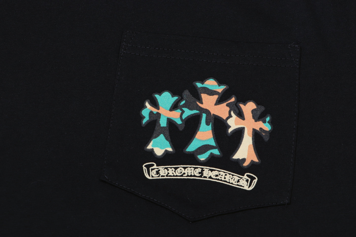 CHROME HEARTS CEMENTERY BLACK T-SHIRT