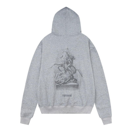 REPRESENT 247 GREY HOODIE