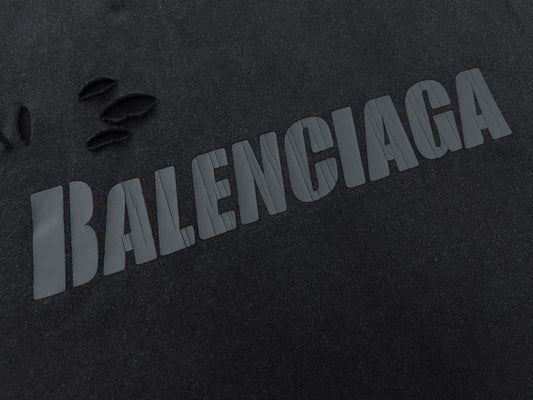 BALENCIAGA DISTRASSED TRASHED LOGO