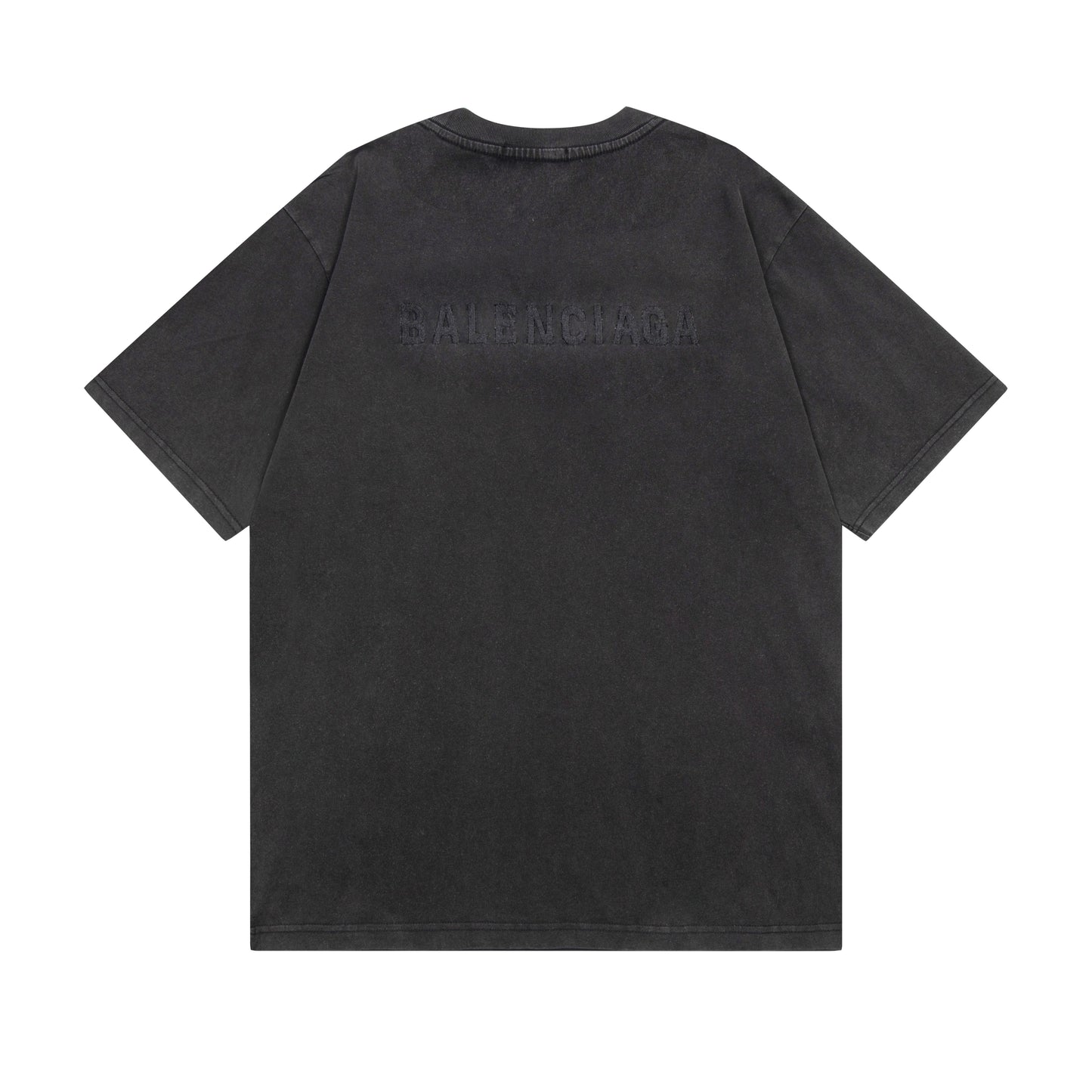 BALENCIAGA BASIC WASHED BLACK T-SHIRT